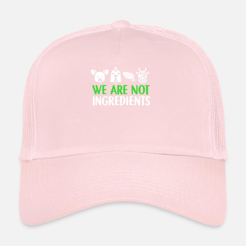 We Are Not Ingredients Veganer Vegetarier Geschenk Trucker Cap
