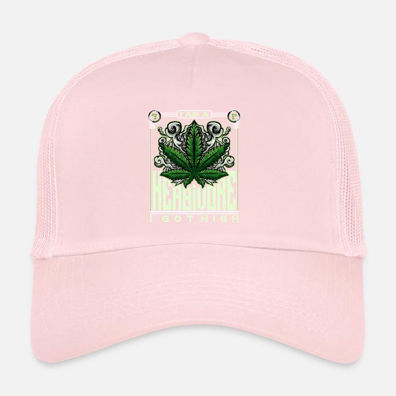 Herbivores de cannabis Casquette trucker 