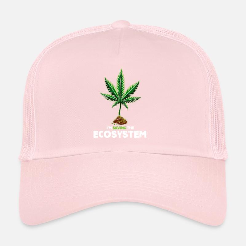 Cannabis Save the ecosystem gift idea Trucker Cap