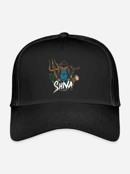 Deity Hinduism Shiva gift - Trucker Cap - black/black - Front