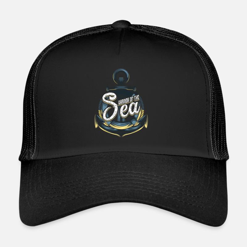 Cadeau de marin marin - Casquette trucker  - noir/noir