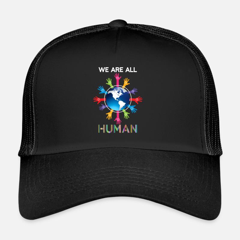 We Are All Human LGBT Equality Human Rights Gift Trucker Cap