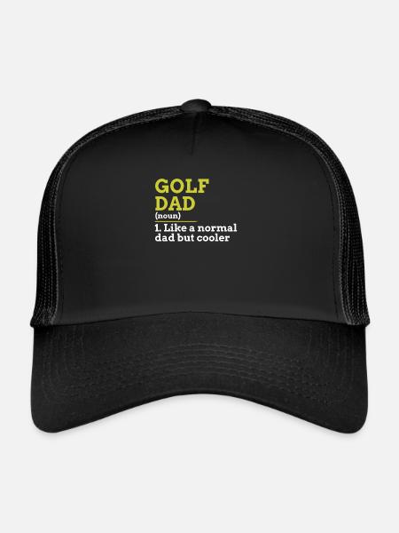 Golf Dad - Trucker Cap - black/black - Front
