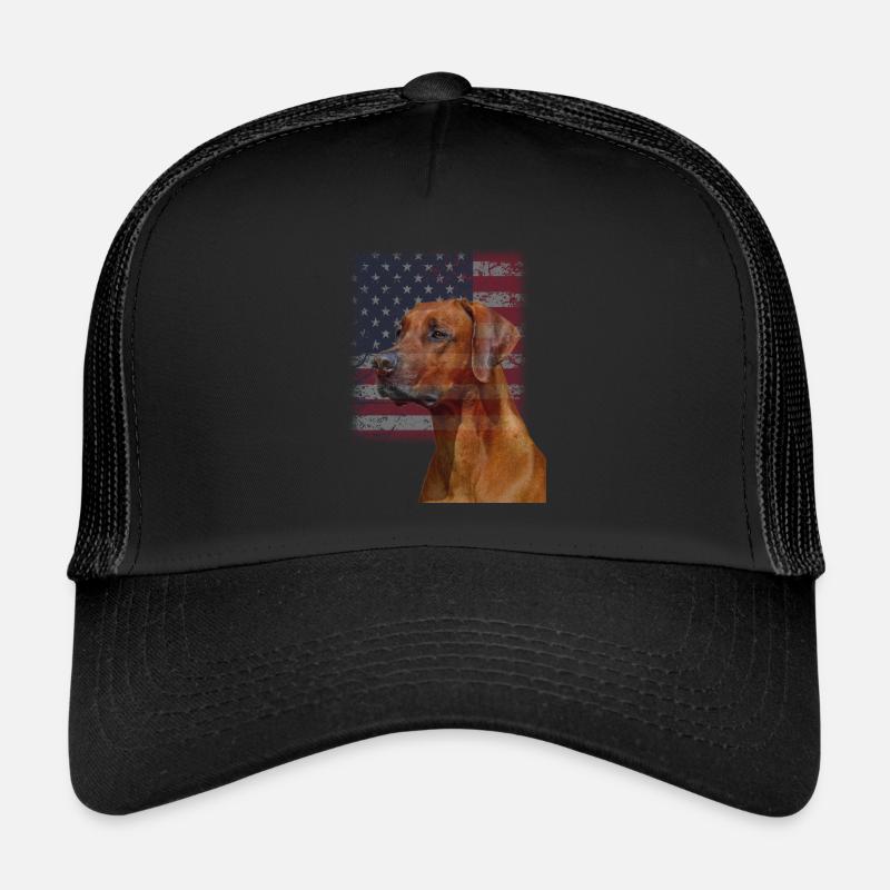 Rhodesian Ridgeback - Trucker Cap - Schwarz/Schwarz