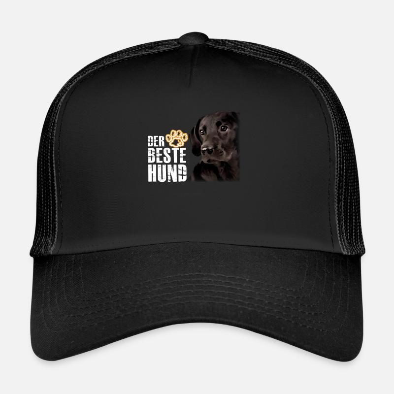Der Beste Hund - Labrador Braun - Trucker Cap - Schwarz/Schwarz
