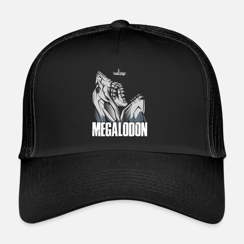 Megalodon - Truckerkeps - svart/svart
