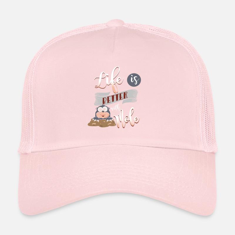 La vie est meilleure avec un grain de beauté Casquette trucker 