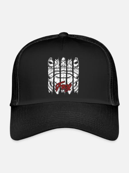 Frosch - Trucker Cap - Schwarz/Schwarz