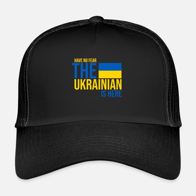 Ukraine - Casquette trucker  - noir/noir