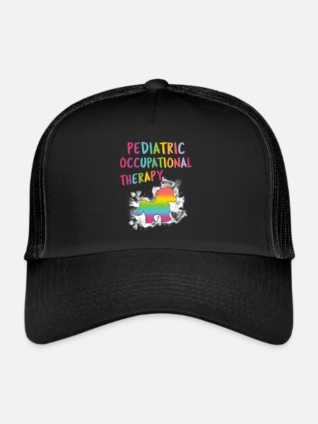 Ergothérapie pédiatrique OT - Casquette trucker  - noir/noir - Devant