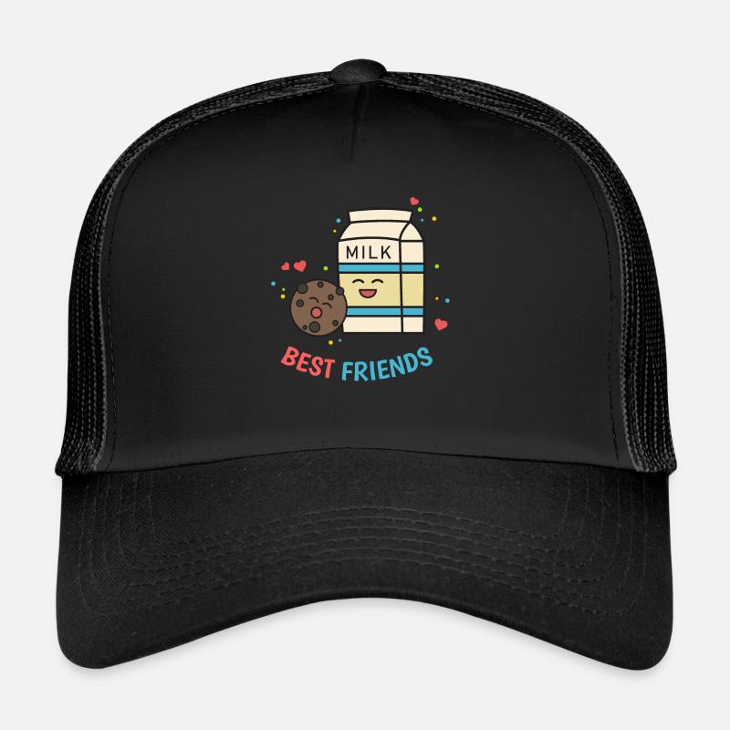 Milk biscuits gift friends chocolate sweet comic Trucker Cap