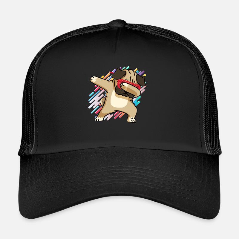 hund - Trucker Cap - Schwarz/Schwarz