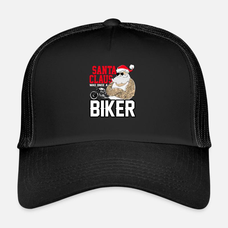 Christmas biker motorcycle motorcyclist Nicholas Trucker Cap