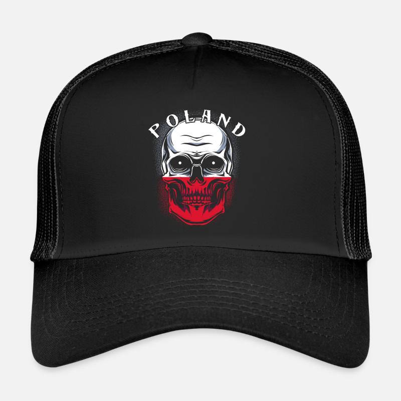 Pologne - Casquette trucker - noir/noir