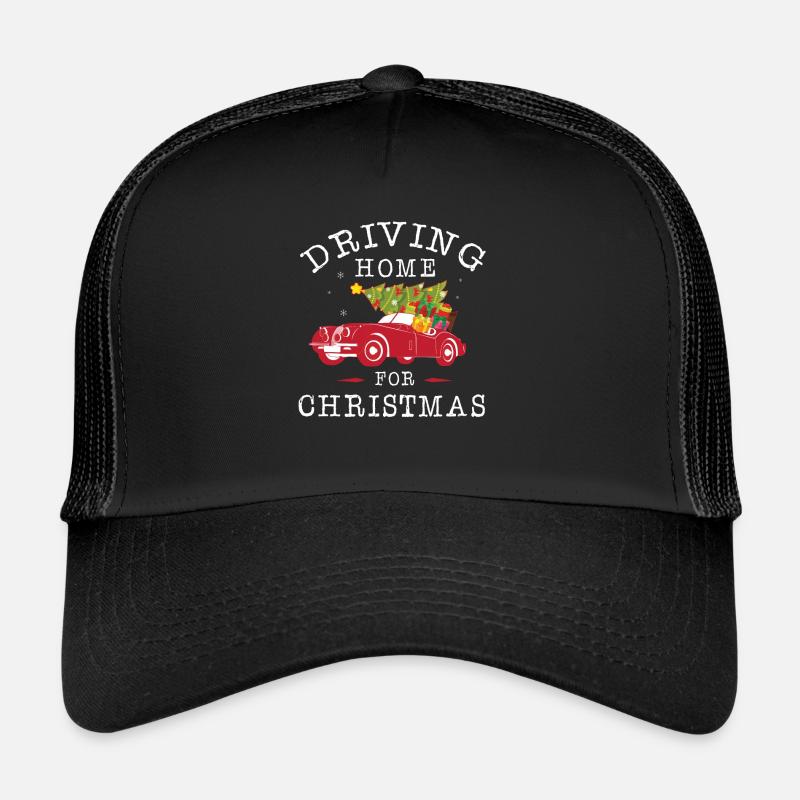 Driving home for christmas - Trucker Cap - Schwarz/Schwarz