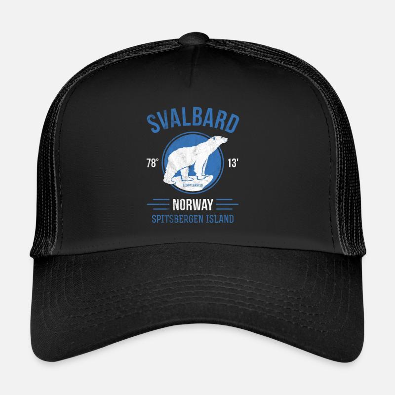 Ours polaire du Svalbard - Spitzberg Norvège Casquette trucker 