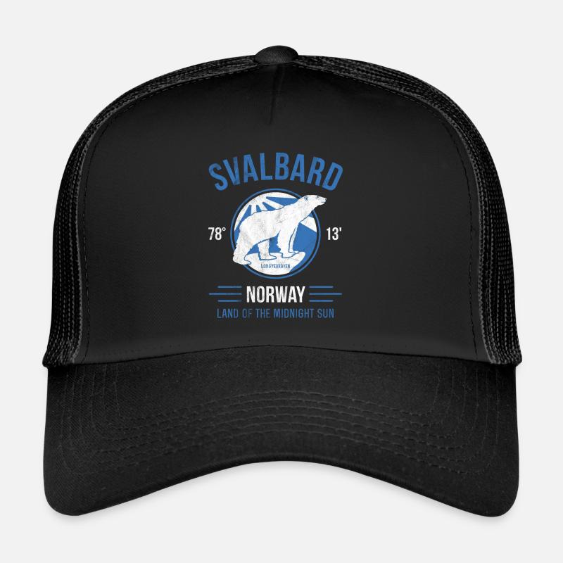 Svalbard Polar Bear - Midnight Sun in Norway Trucker Cap