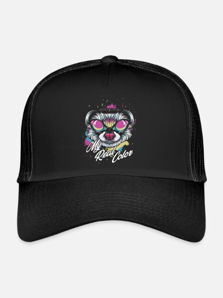 Frettchen - Trucker Cap - Schwarz/Schwarz