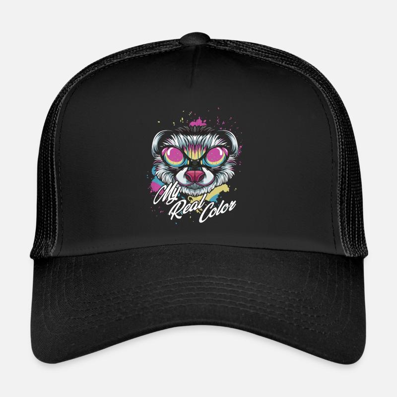 Frettchen - Trucker Cap - Schwarz/Schwarz