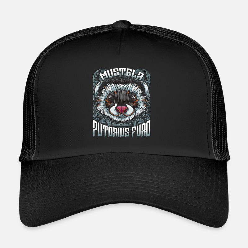 Furets - Casquette trucker  - noir/noir