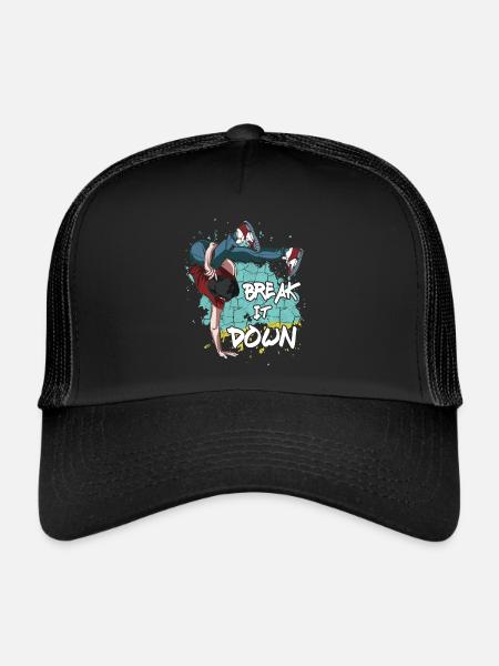 Breakdance - Trucker Cap - black/black - Front