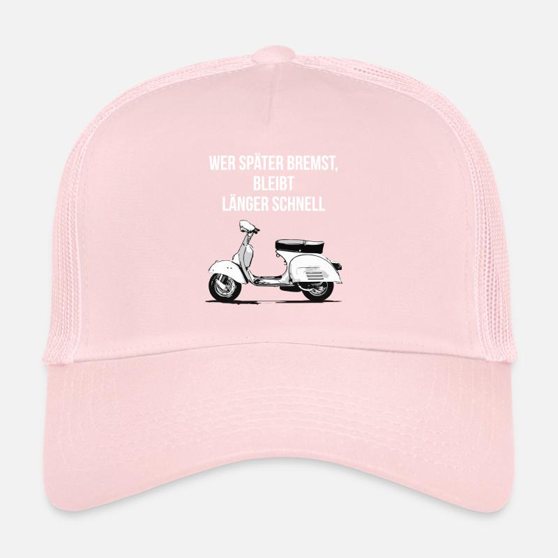 Scooter Moped Trucker Cap