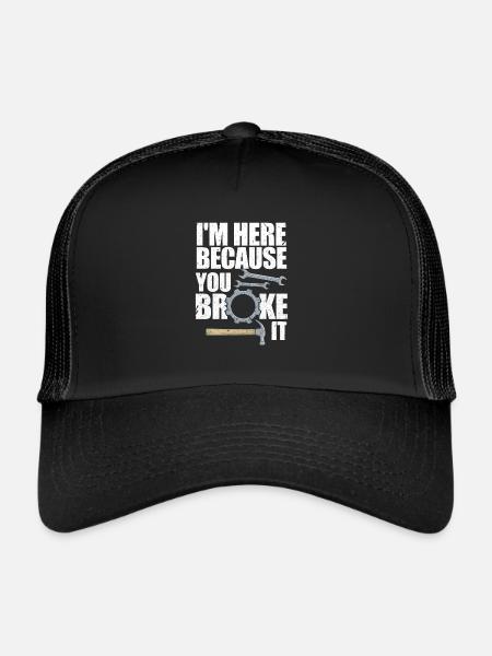 Mechaniker - Trucker Cap - Schwarz/Schwarz