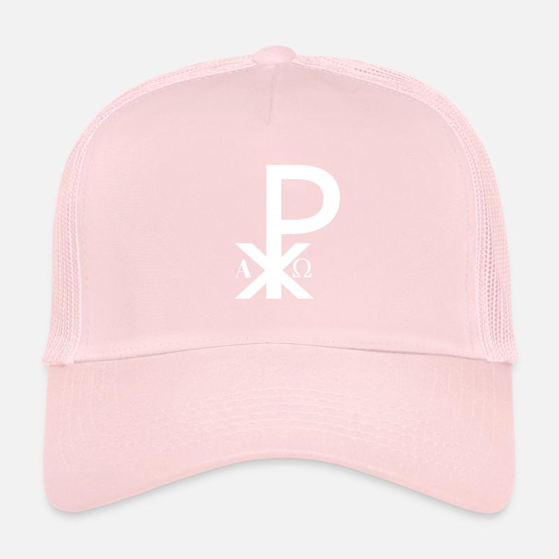 Chi Rho Christ Monogram Priest Deacon Gift Trucker Cap