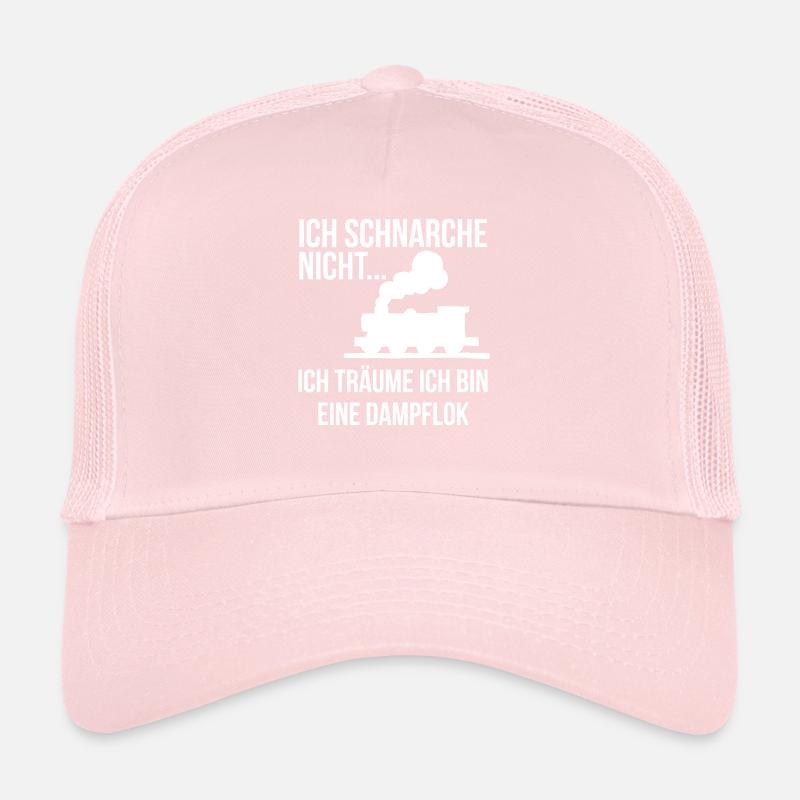 Ich schnarche nicht träume bin dampflok Trucker Cap