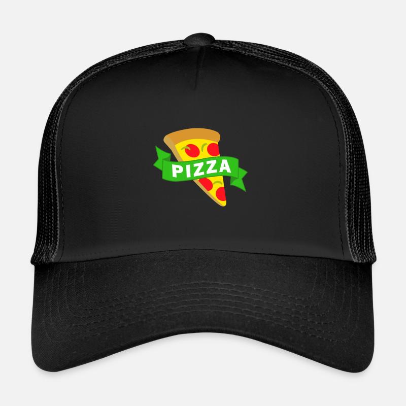 Pizza - Trucker Cap - black/black