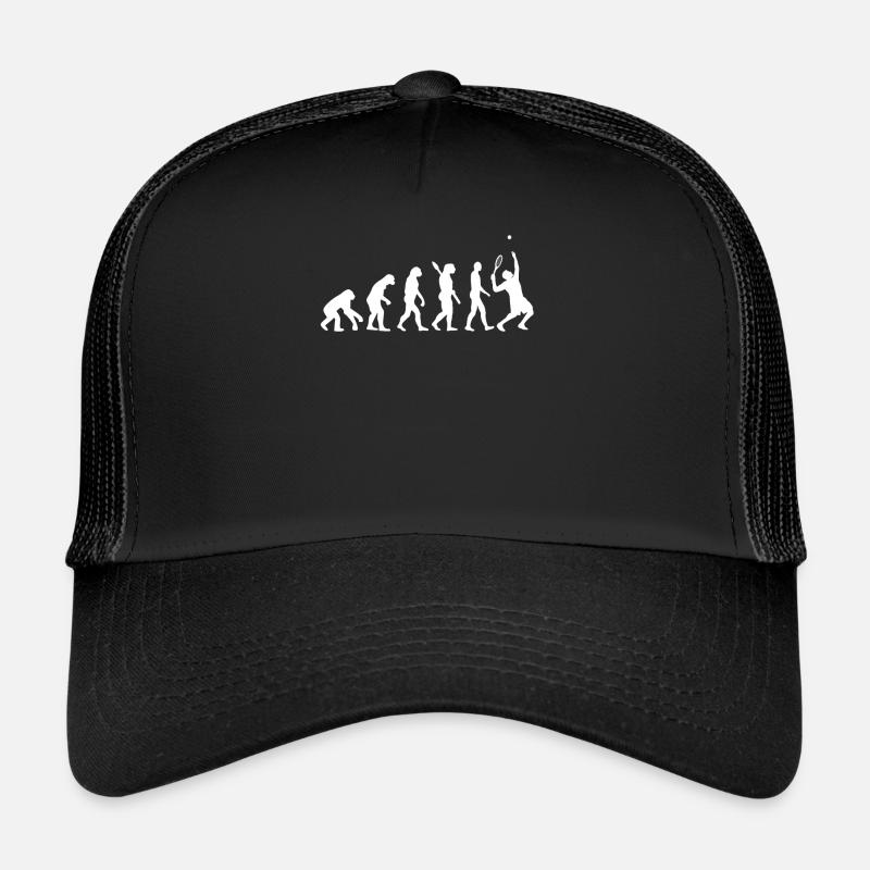 Evolution Tennis - Casquette trucker  - noir/noir