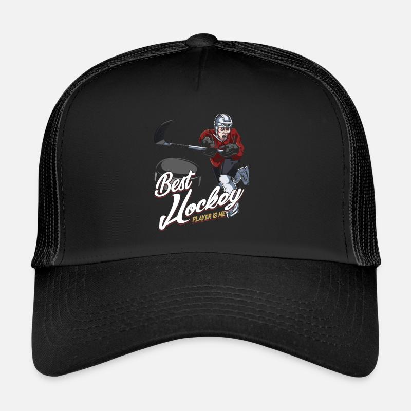 Eishockey - Trucker Cap - Schwarz/Schwarz