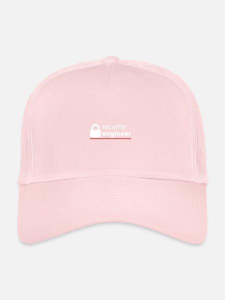 Security Engineer - Casquette trucker  - rose pâle - Devant