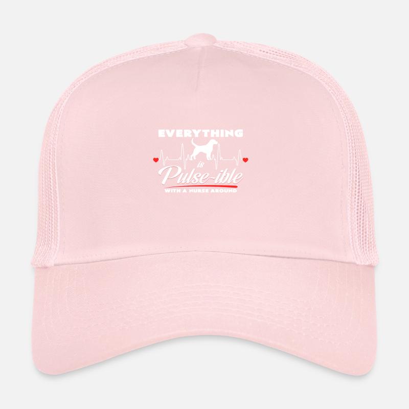 Infirmière Amour Chien Casquette trucker 
