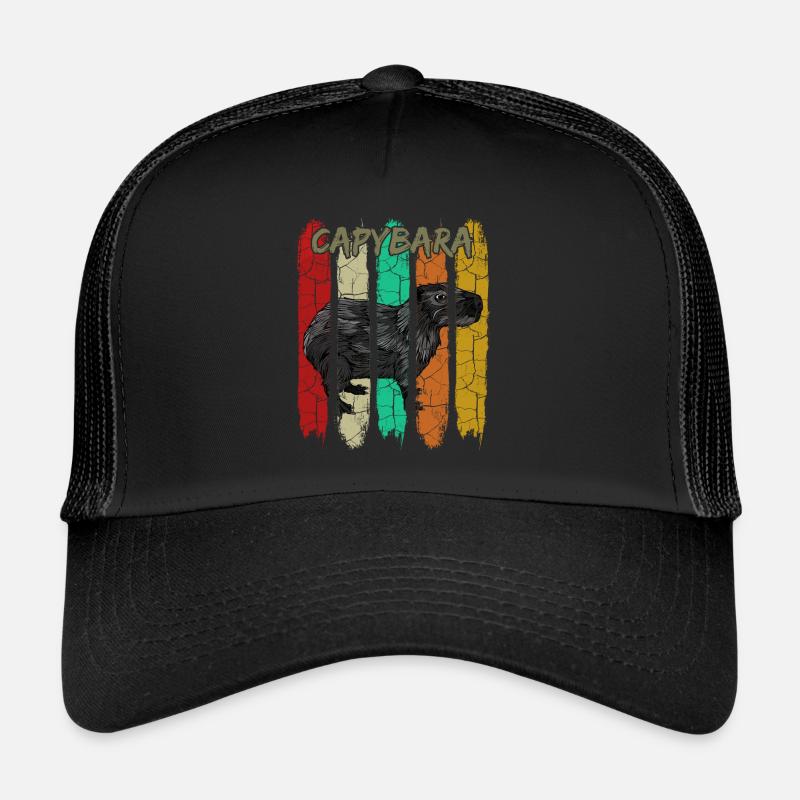 Capybara - Casquette trucker  - noir/noir