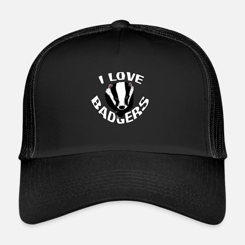 Ich Liebe Dachse Geschenk Trucker Cap