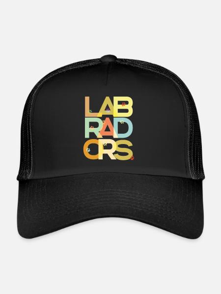 Labrador Dog Labradors - Trucker Cap - black/black - Front