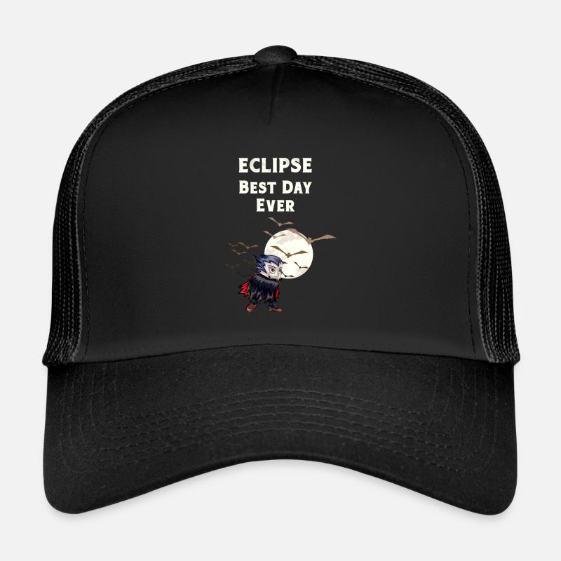 Total Solar Eclipse Moon Sun Best Day Trucker Cap