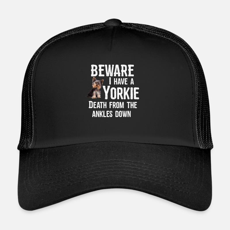 Yorkshire Terrier Méfiez-vous J’ai un Yorkie Casquette trucker 