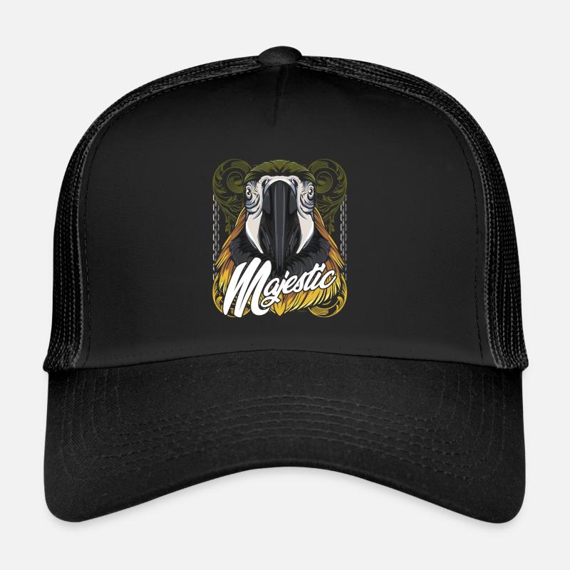 Papagei - Trucker Cap - Schwarz/Schwarz