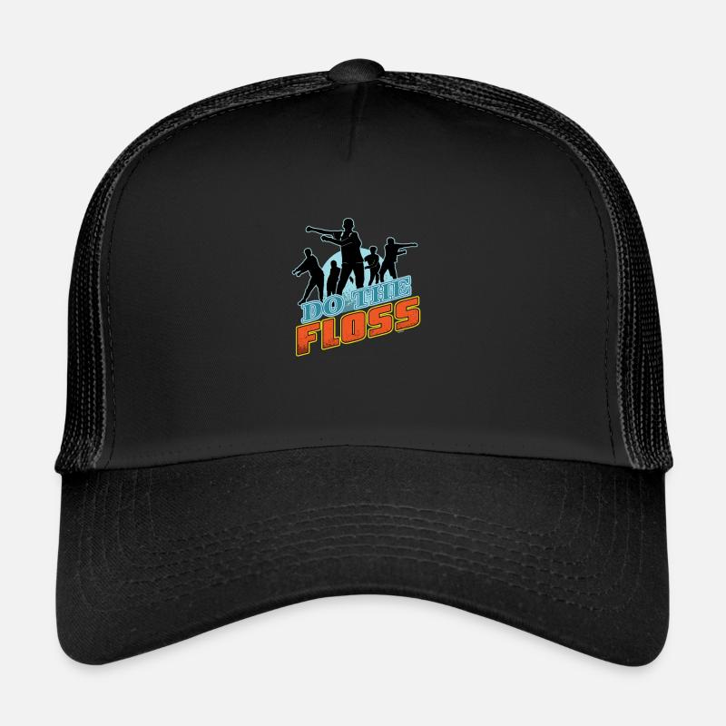 Trends Exercise Movement Flossing Dancing Gift Do - Trucker Cap - black/black