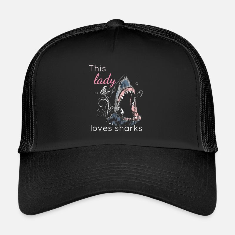 Amant De Requin Cette Dame Aime Les Requins Casquette trucker 