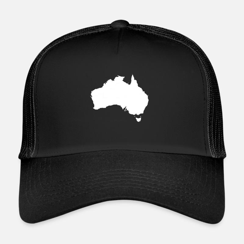 Australie - Casquette trucker  - noir/noir