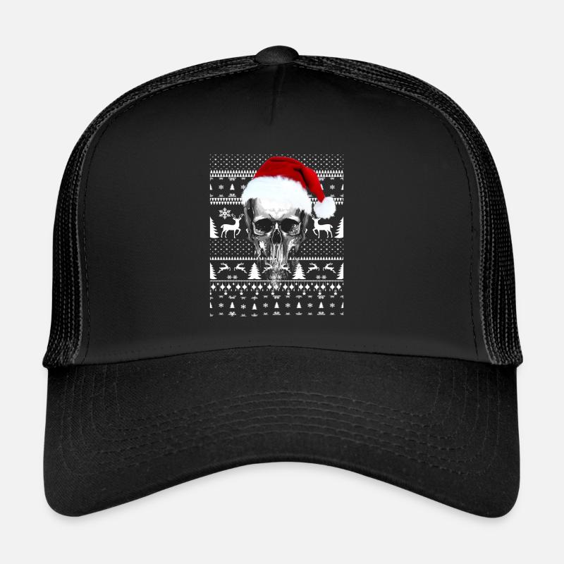Totenkopf zu Weihnachten Trucker Cap