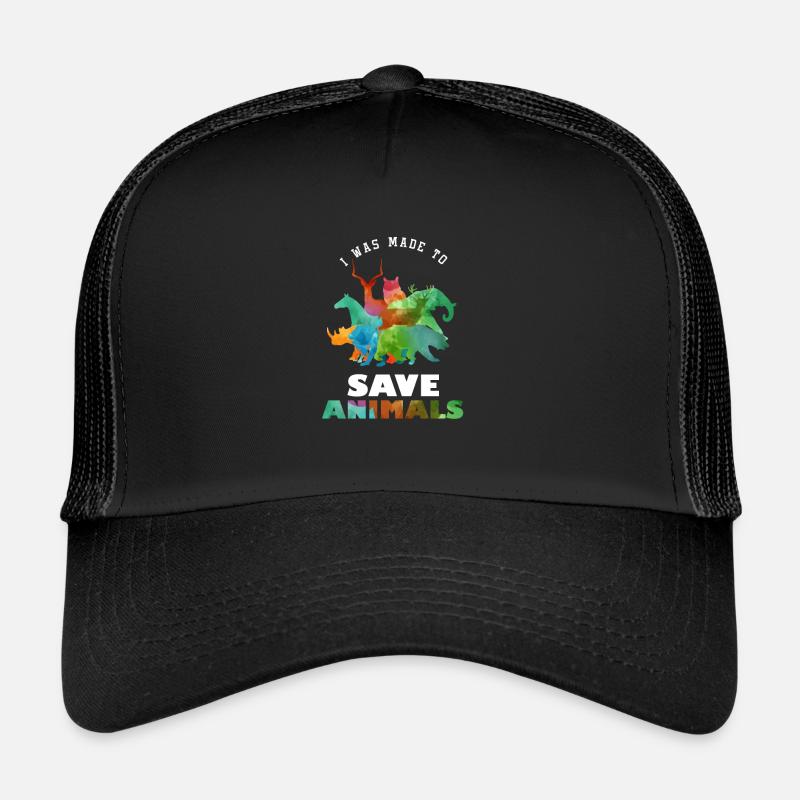 Rescue Pets Made To Save Animal Rights Supporter - Trucker Cap - black/black