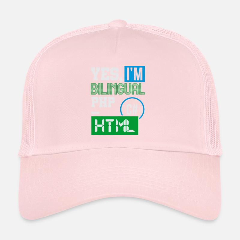 Computerprogrammierer Humor Ja, ich bin zweisprachig HTML Trucker Cap