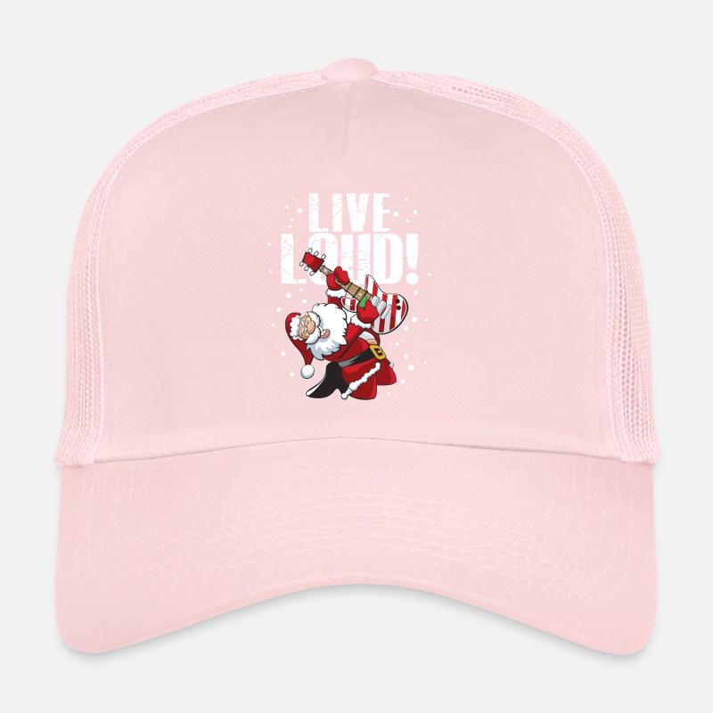 Rocking Santa Claus E-Guitar Casquette trucker 