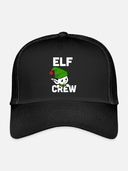 ELF CREW - Trucker Cap - black/black - Front