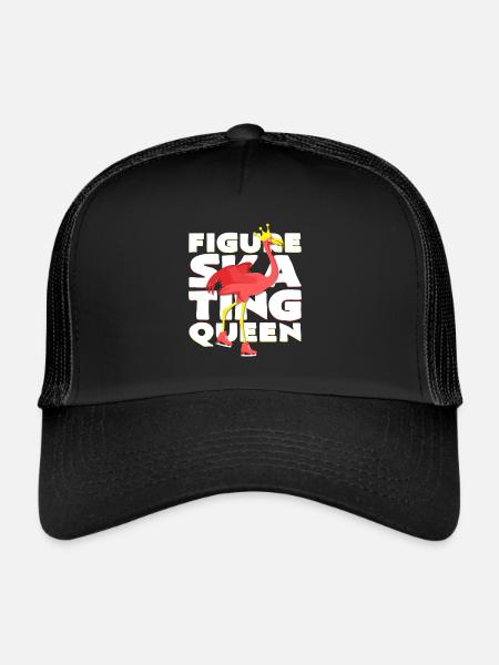 patineuse artistique - Casquette trucker  - noir/noir - Devant