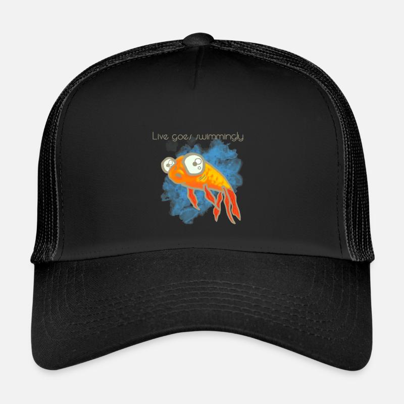 Fisch Goldfisch Fische Trucker Cap
